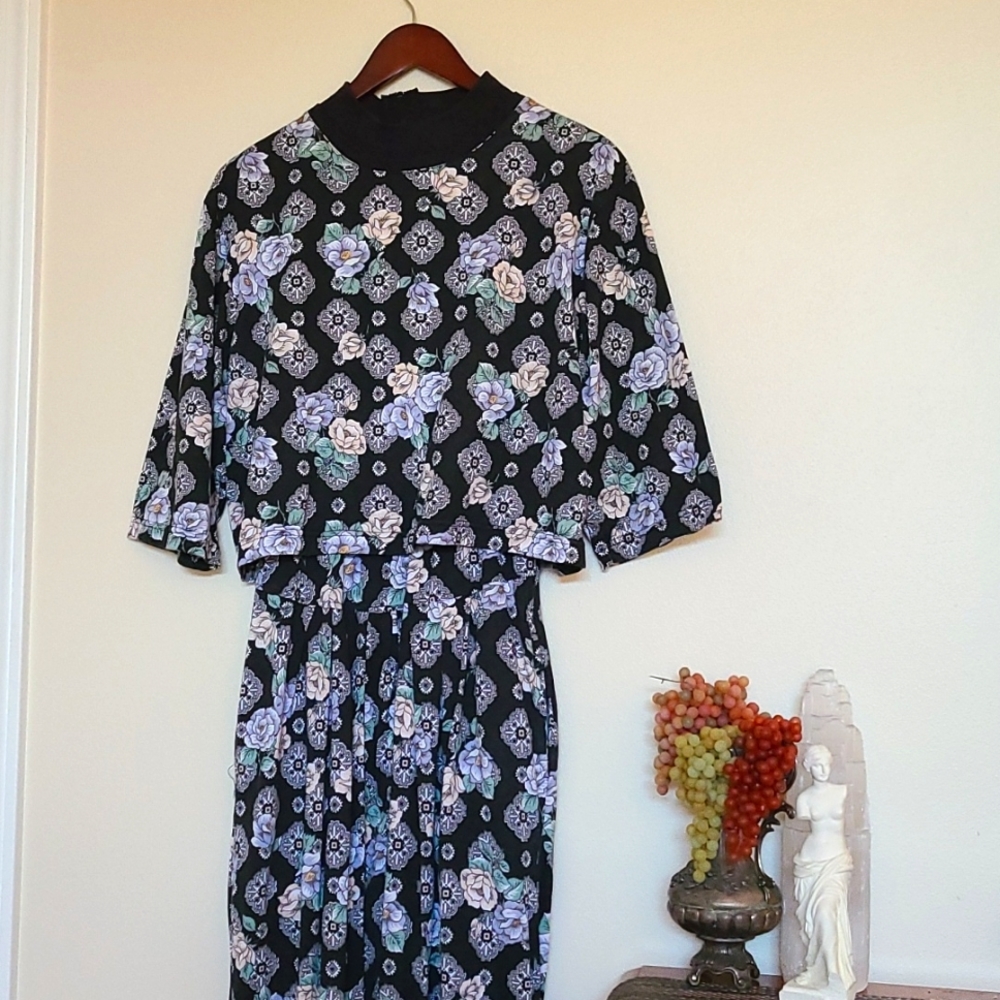 Floral Asian Jumpsuit, Vintage Erika's Place